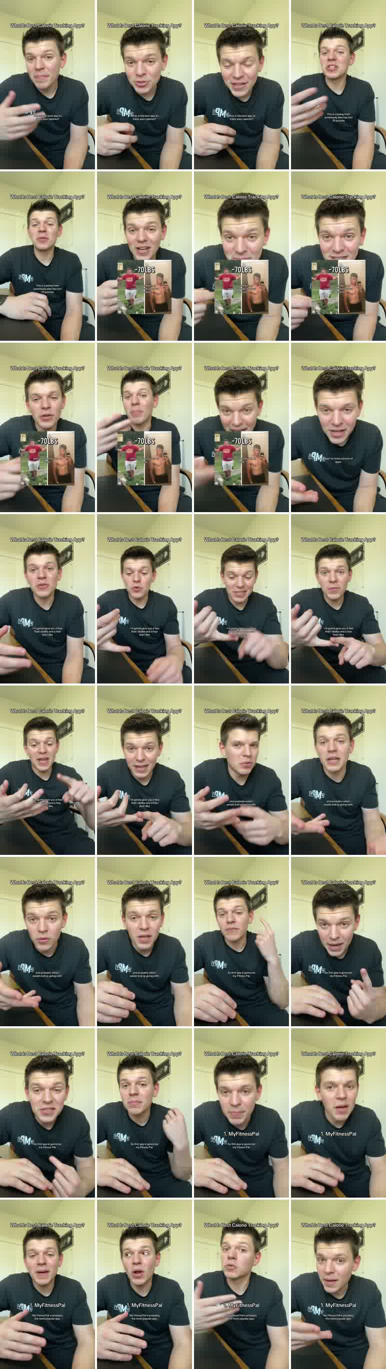 Opening frame from @colemooretraining's TikTok: What is the best app to track your calories?